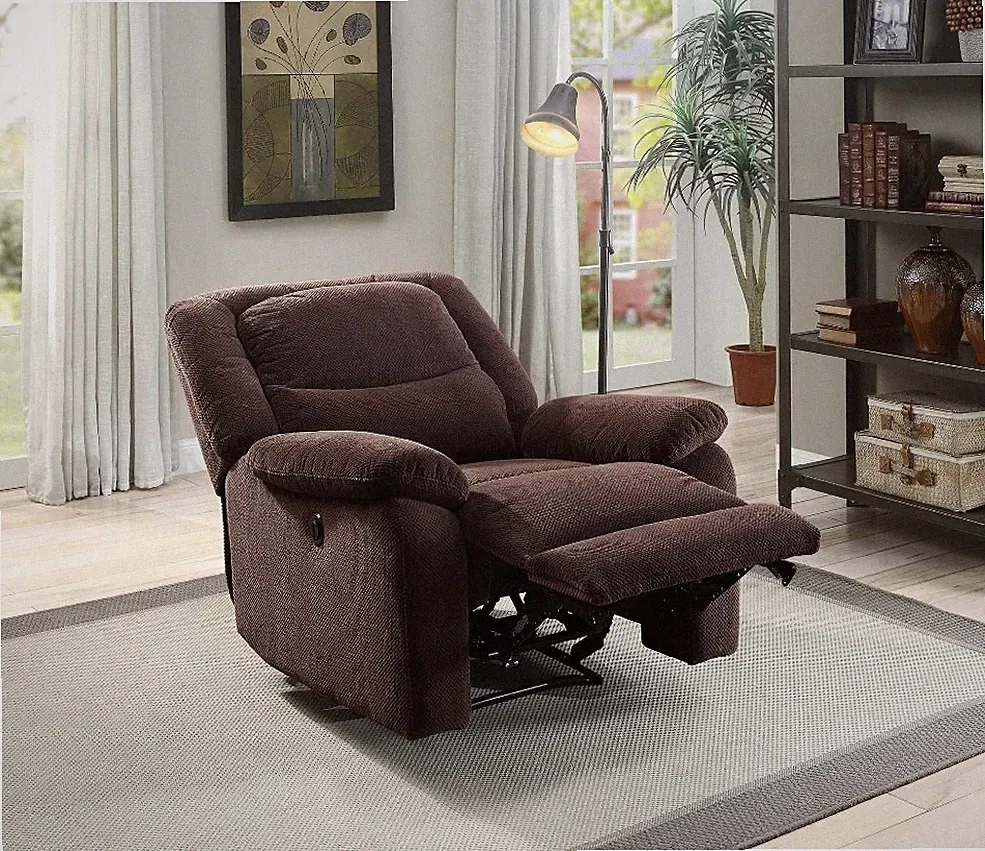 Elm and Oak maxima standard manual swivel recliner with massage and hea,...