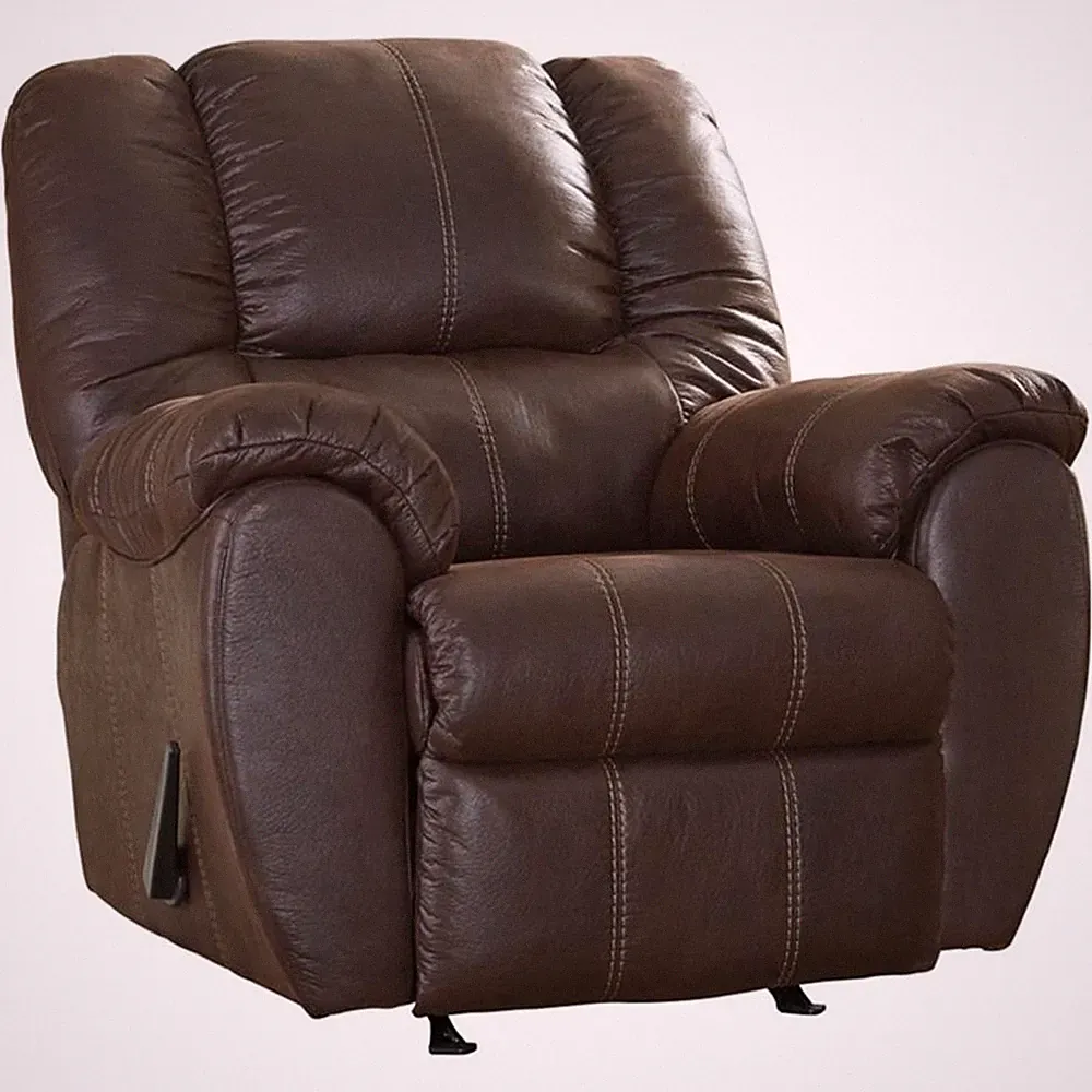 Pemberly Row Modern / Contemporary Rocker Recliner in Walnut